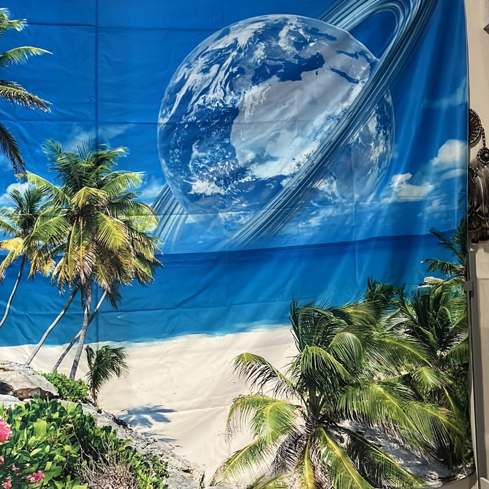 🌴 100% Polyester Tropical Tapestry 🌴 - Picture 3 of 6